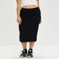 Nike - Sportswear Chill Knit Slim Ribbed Midi Skirt - Skirts (Black) Sportswear Chill Knit Slim Ribbed Midi Skirt