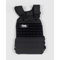 The WOD Life - Tech Plate Carrier Weight Vest - Gym & Yoga (Black) Tech Plate Carrier Weight Vest