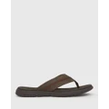 Zeroe - Tidal Casual Thong Sandal - Sandals (Brown) Tidal Casual Thong Sandal