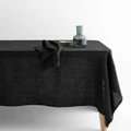 Aura Home - Vintage Linen Tablecloth - Home (Black) Vintage Linen Tablecloth