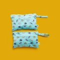 itti bitti - Small Double Pocket Wetbag Pack Seahorse - Bags (Bubbles) Small Double Pocket Wetbag Pack - Seahorse
