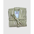 Mosey Me - Seersucker Stripe Quilted Robe - Sleepwear (Pistachio) Seersucker Stripe Quilted Robe