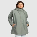 Roxy - Raining Again Hooded Jacket For Women - Coats & Jackets (AGAVE GREEN) Raining Again Hooded Jacket For Women