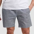 Superdry - Vintage Overdyed Shorts - Shorts (Blue Ticking Stripe) Vintage Overdyed Shorts