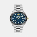Versace - V Dome - Watches (Blue Dial) V Dome