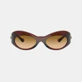 Versace - 0VE4462 - Sunglasses (Transparent Brown) 0VE4462