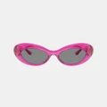 Versace - 0VE4456U - Sunglasses (Pink Transparent) 0VE4456U