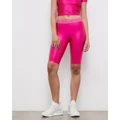 Versace Jeans Couture - Knee Length Shorts - Shorts (Hot Pink) Knee Length Shorts