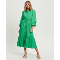 Calli - Valeri Midi Dress - Dresses (Apple Green) Valeri Midi Dress