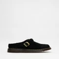 Dr Martens - Isham Buckle Mules Unisex - Casual Shoes (Black Desert Oasis Suede) Isham Buckle Mules - Unisex