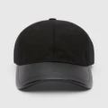 UNISON - Winter Baseball Cap - Headwear (Black) Winter Baseball Cap