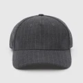UNISON - Pinstripe Baseball Cap - Headwear (Charcoal Pinstripe) Pinstripe Baseball Cap
