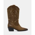 Therapy - Miley Boots - Boots (Taupe & Micro) Miley Boots