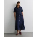 Jag - Michelle Seam Denim Midi Dress - Dresses (blue) Michelle Seam Denim Midi Dress