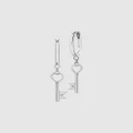 Karen Walker - Monogram Key Earrings - Jewellery (Sterling Silver) Monogram Key Earrings