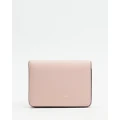 Kate Spade - Ava Pebbled Leather Bifold Card Case - Wallets (French Rose Multi) Ava Pebbled Leather Bifold Card Case