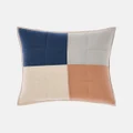 Linen House - Nimes Patchwork Cushion - Home (Navy) Nimes Patchwork Cushion