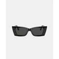 Jimmy Choo - 0JC5009 - Sunglasses (Shiny & Matte Black) 0JC5009