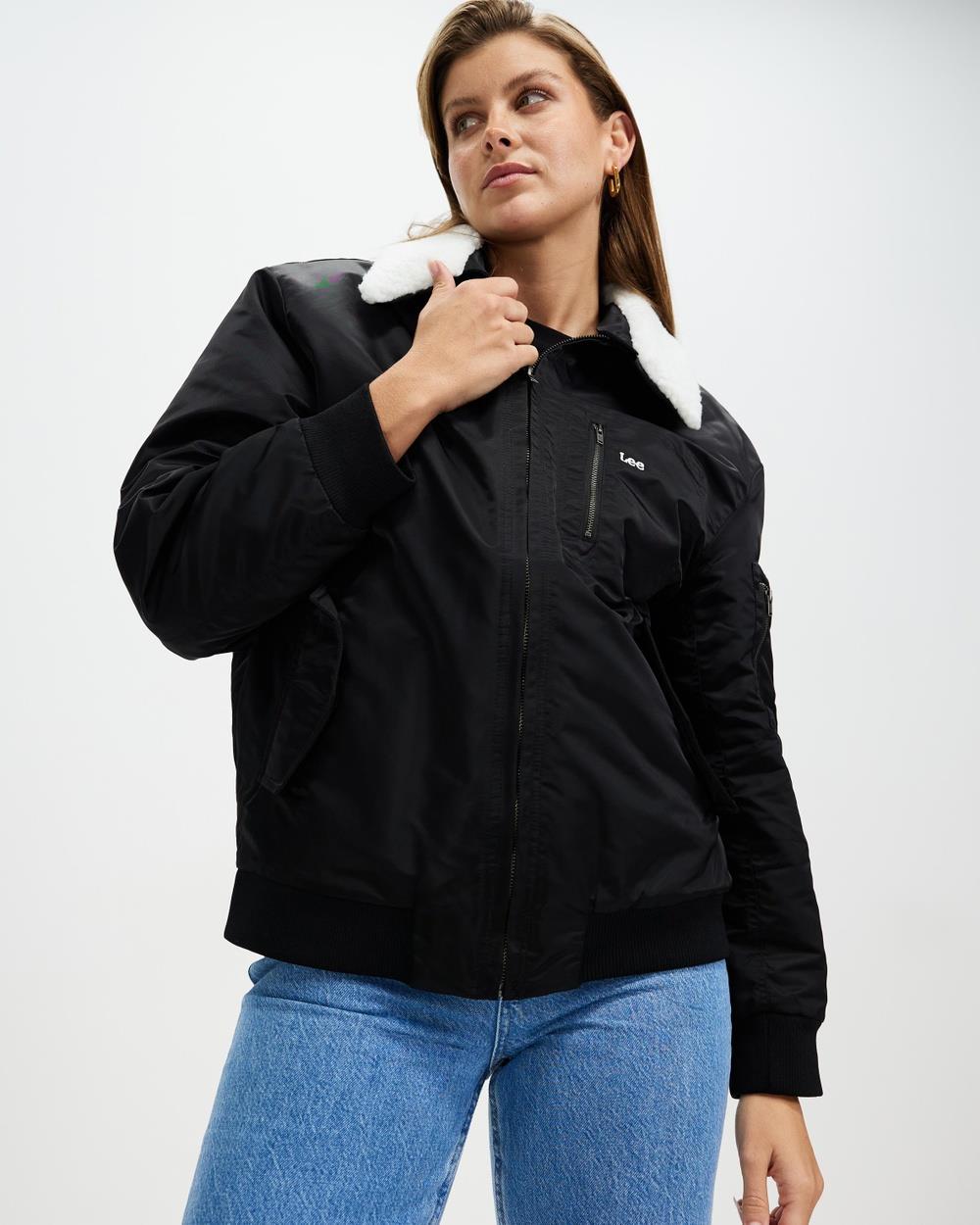 Lee - Angelina Bomber Jacket - Coats & Jackets (Black) Angelina Bomber Jacket