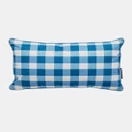 Basil Bangs - Indoor Outdoor Cushion Cover - Home (Blue) Indoor Outdoor Cushion Cover