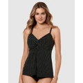 Miraclesuit Swimwear - Love Knot Underwired Tankini Top - Bikini Set (Black) Love Knot Underwired Tankini Top