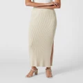 MVN - Urban Cosmo Knit Skirt - Skirts (Stone) Urban Cosmo Knit Skirt