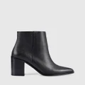 Siren - Ria Ankle Boots - Boots (Black Leather) Ria Ankle Boots