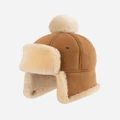 Ozwear Connection Uggs - Ugg Kids Sheepskin Upflap Hat - Hats (Brown) Ugg Kids Sheepskin Upflap Hat