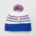 Patagonia - Powder Town Beanie - Headwear (Park Stripe Viking Blue) Powder Town Beanie