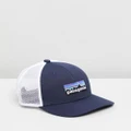 Patagonia - Trucker Hat Kids - Headwear (P-6 Logo Navy Blue) Trucker Hat - Kids