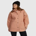 Roxy - Secrets Out Shacket Coat For Women - Coats & Jackets (CAFE CREME) Secrets Out Shacket Coat For Women