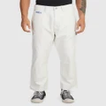 RVCA - Painters Straight Leg Painters Trousers For Men - Pants (EGGSHELL) Painters Straight Leg Painters Trousers For Men