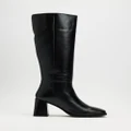 Atmos&Here - Annabelle Leather Boots - Knee-High Boots (Black Leather) Annabelle Leather Boots