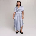 Maje - Rachelona Dress - Dresses (CLOVER MONOGRAM ECRU / BLUE) Rachelona Dress