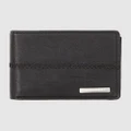 Quiksilver - Stitchy Tri Fold Wallet For Men - Wallets (BLACK BLACK) Stitchy Tri Fold Wallet For Men