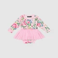 Rock Your Baby - Garden Circus Dress Babies - Printed Dresses (Pink Floral) Garden Circus Dress - Babies