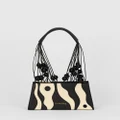 The Wolf Gang - Myra Abstract Shoulder Bag - Handbags (Black) Myra Abstract Shoulder Bag