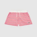 Tommy Hilfiger - Tommy Breton Stripe Shorts Kids - Shorts (Laser Pink Stripe) Tommy Breton Stripe Shorts - Kids