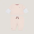 Tommy Hilfiger - Baby Ithaca Set Babies - 2 Piece (Whimsy Pink) Baby Ithaca Set - Babies