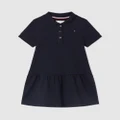 Tommy Hilfiger - Essential Polo SS Dress Kids - Dresses (Desert Sky) Essential Polo SS Dress - Kids