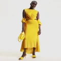 Tommy Hilfiger - Cutout Midi Dress - Dresses (Vivid Yellow) Cutout Midi Dress