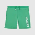 Tommy Hilfiger - Monotype Sweatshorts Kids - Shorts (Coastal Green) Monotype Sweatshorts - Kids