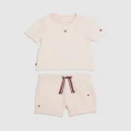 Tommy Hilfiger - Essential Shorts Set Babies - 2 Piece (Faint Pink) Essential Shorts Set - Babies