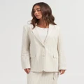 Vero Moda - Mindy Linen Blazer - Coats & Jackets (Neutrals) Mindy Linen Blazer