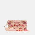 Camilla - Ring Scarf Clutch - Clutches (Blossoms And Brushstrokes) Ring Scarf Clutch