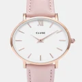 Cluse - Minuit Leather - Watches (Pink) Minuit Leather