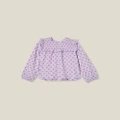 Cotton On Kids - Claire Long Sleeve Top - Tops (PURPLE) Claire Long Sleeve Top