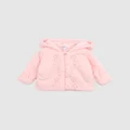 Bebe by Minihaha - Ciara Velour Jacket Babies - Coats & Jackets (Fairy Pink) Ciara Velour Jacket - Babies