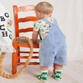Bobo Choses - Baby Tomato All Over Short Socks Kids - Crew Socks (Offwhite) Baby Tomato All Over Short Socks - Kids