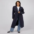 All About Eve - Eve Trench Coat - Trench Coats (NAVY) Eve Trench Coat